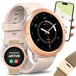 smartwatch-damski-polaczenia-gps-menu-pl-amoled-zloty-puls-sportowy-2-paski