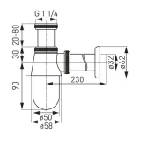 syfon-umywalkowy-mativ-32-mm-stan-nowy
