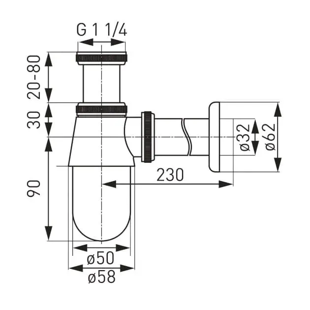 syfon-umywalkowy-mativ-32-mm-stan-nowy