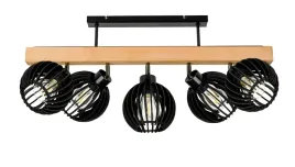 lampa-drewniana-belka-sufitowa-zyrandol-plafon-loft-czarny-na-5x-klosz-e27