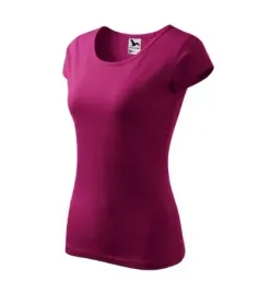 dopasowana-koszulka-damska-t-shirt-bawelniana-pure-122-fuchsia-red-m