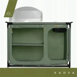 szafka-turystyczna-kuchenna-kadva-campcook-221-zielony-os-aluminiowy-blat