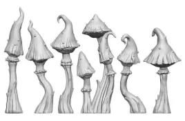 3d-printed-set-goblin-mushrooms-xl-wielkie-grzyby-goblinow-6-szt