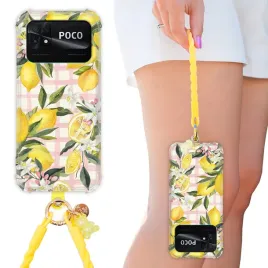 etui-do-xiaomi-poco-c40-anti-shock-gumowa-smycz-z-misiem-cytrusowe-wzory