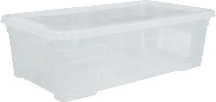 PUDŁO PUDEŁKO 8,7 L ORGANIZER POJEMNIK PLASTIKOWY TRANSPARENTNY 42x24x14 CM