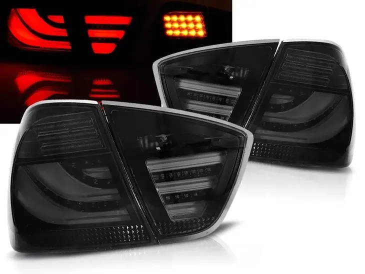 LAMPY DIODOWE BMW E90 05-08R SEDAN LED BAR BLACK