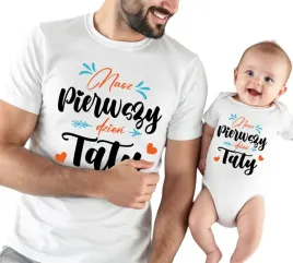 prezent-dla-taty-ojca-zestaw-koszulka-body-nasz-pierwszy-dzien-taty