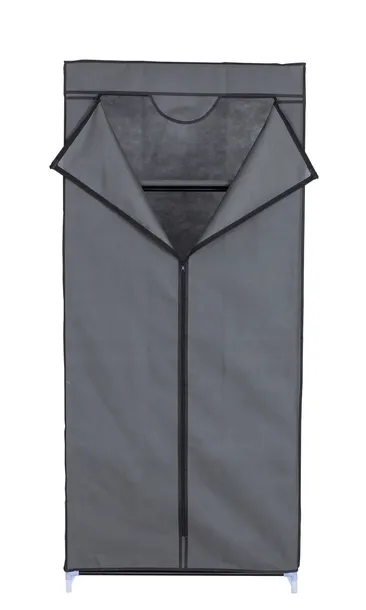 SZAFA TEKSTYLNA MATERIAŁOWA PÓŁKA NA BUTY UBRANIA OBUWIE 70x45x155CM SZARA