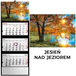 kalendarz-trojdzielny-scienny-premium-2026-zawieszka-krajobrazy-las-jezioro