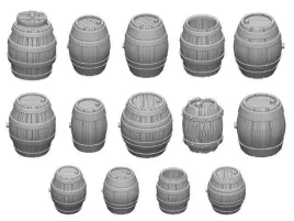 3d-printed-set-wooden-barrels-beczki-14-szt