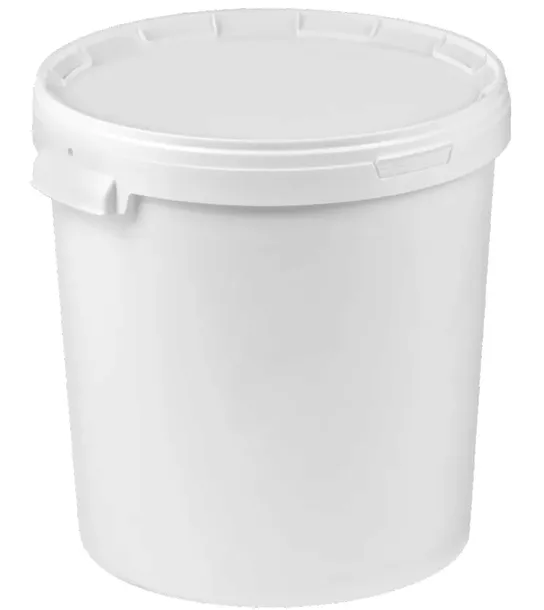 WIADRO SPOŻYWCZE PLASTIKOWE BIAŁE 33L ATEST