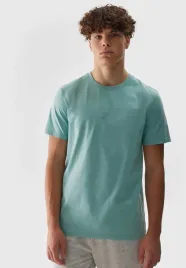 2-pak-koszulki-meskie-4f-t-shirt-regular-turkusowa-4fwss24ttshm1155-xl