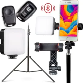 zestaw-do-streamingu-statyw-lampa-led-uchwyt-do-telefonu