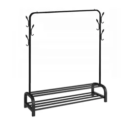 wieszak-stojacy-2-polki-na-buty-metalowy-stojak-na-kolkach-165x110x33-cm