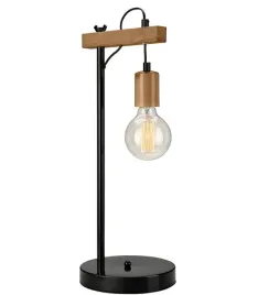 lampa-stolowa-lamkur-leon-brazowa-60-w