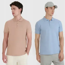 2-pak-koszulki-polo-4f-meskie-bawelna-zestaw-klasyczne-z-kolnierzem-xxl