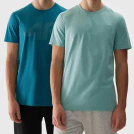 2-pak-koszulki-meskie-4f-t-shirt-regular-logo-bawelna-4fwss24ttshm1155-m