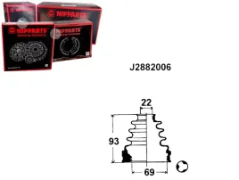 nipparts-zestaw-oslony-przegubu-j2882006-toyota-camry