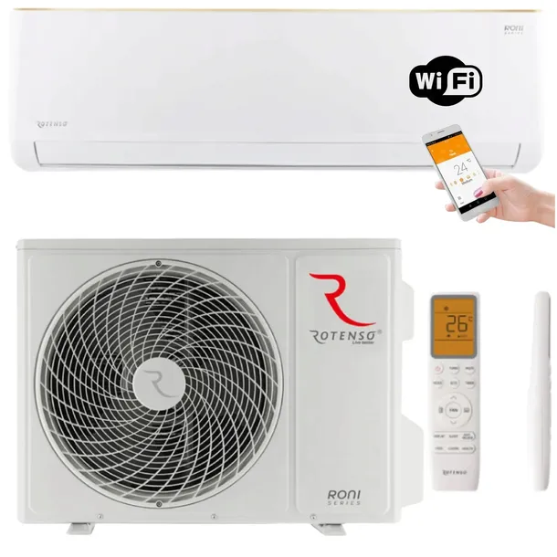 Klimatyzacja ścienna ROTENSO RONI 3,5kW z funkcją grzania KLIMATYZATOR WiFi