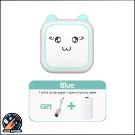 mini-drukarka-termiczna-przenosna-prezent-dla-dzieci-kot-rolka-zielone