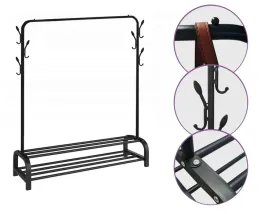 wieszak-stojacy-2-polki-na-buty-metalowy-stojak-na-kolkach-165x110x33-cm