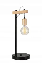 lampa-stolowa-lamkur-leon-czarno-brazowa-60-w