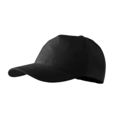 czapka-nastawialna-czesany-twill-5p-czarna-sportowa-pochlaniajaca-pot