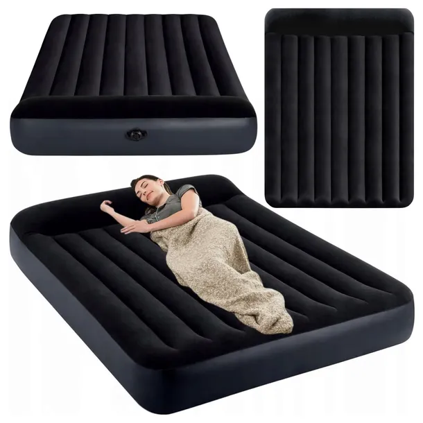 Materac dmuchany do spania 203x152 cm dwuosobowy łóżko INTEX 64143