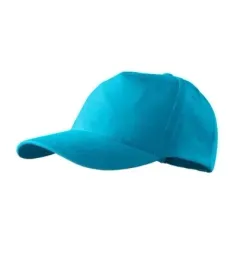 czapka-nastawialna-czesany-twill-5p-turkus-sportowa-pochlaniajaca-pot