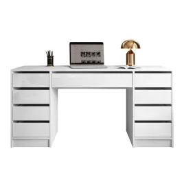 biurko-mada-double-z-szufladami-bialy-polysk