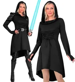 stroj-tunika-sredniowieczna-czarna-damska-przebranie-karnawal-halloween-xl