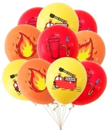 balon-balony-zestaw-straz-pozarna-hydrant-ogien-woz-strazacki-12-sztuk