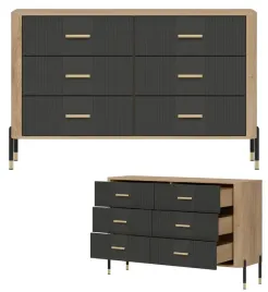 komoda-szafka-z-6-szufladami-szeroka-140-cm-dab-antracyt-zloty-dante-dt04