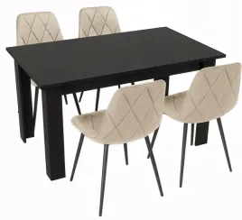 stol-120x80-czarny-z-4-krzeslami-welur-do-kuchni-jadalni-salonu-loft