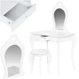 toaletka-dla-dziewczynki-z-lustrem-drewniana-taboret-w-zestawie