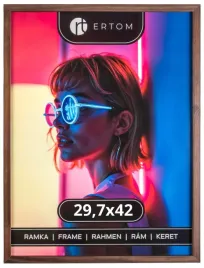 drewniana-ramka-na-zdjecie-297x42-a3-brazowa-szklo-nowoczesna