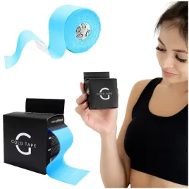 tejpy-kinesiotaping-tasma-plastry-gold-tape-niebieski-wodoodporny-5-cm-x-5m
