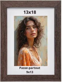 ramka-na-zdjecie-13x18-ciemnobrazowa-sopot-z-passepartout-9x13