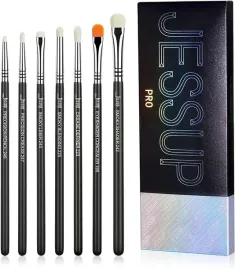 jessup-pro-zestaw-7-pedzli-t334-black-silver