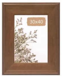 ramka-na-zdjecie-30x40-szeroka-rama-brazowa-szklo-vintage-boho-klasyk