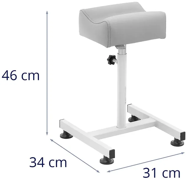 podnozek-do-pedicure-physa-fr-11-szary-regulacja-wysokosci-470-670-mm-kolor-obicia-szary