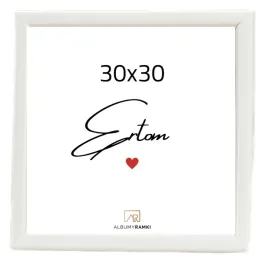 ramka-na-zdjecie-30x30-biala-kwadrat-uniwersalna-klasyczna-szklo