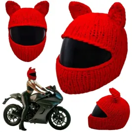 czapka-na-kask-cat-rider-czerwony-niepowtarzalny-look