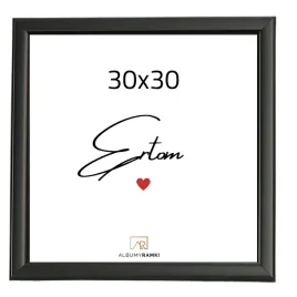 ramka-na-zdjecie-30x30-kwadratowa-czarna-ze-szklem-aura-uniwersalna