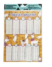 plansza-sciaga-a4-tabliczka-mnozenia-lama-henry-dwustronna-laminowana
