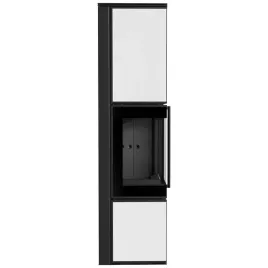 piec-stalowy-kratki-tora-l-8-kw-fi-150-bialy-panel-szklany-czarne-wylozenie