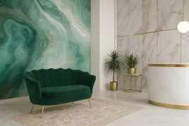 muszelka-sofa-elegancka-welur-butelkowa-zielen-promocja-szybka-wysylka-nowa