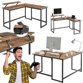 biurko-gamingowe-narozne-industrialne-z-podstawka-uchwytem-na-monitor-loft