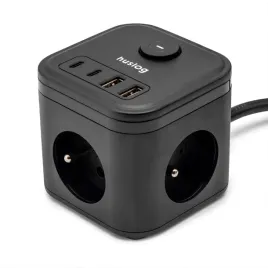przedluzacz-kostka-zasilajaca-4-usb-3-gn-smart-listwa-usb-c-huslog-hus1003