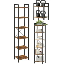 regal-polka-wolnostojaca-waska-187cm-6-poziomow-otwarte-polki-rustykalne